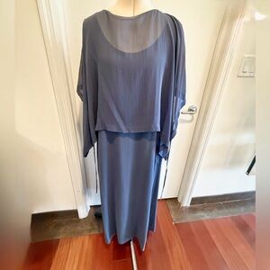 Eileen Fisher SET - SELLING TOGETHER. Dress and Sheer cover.